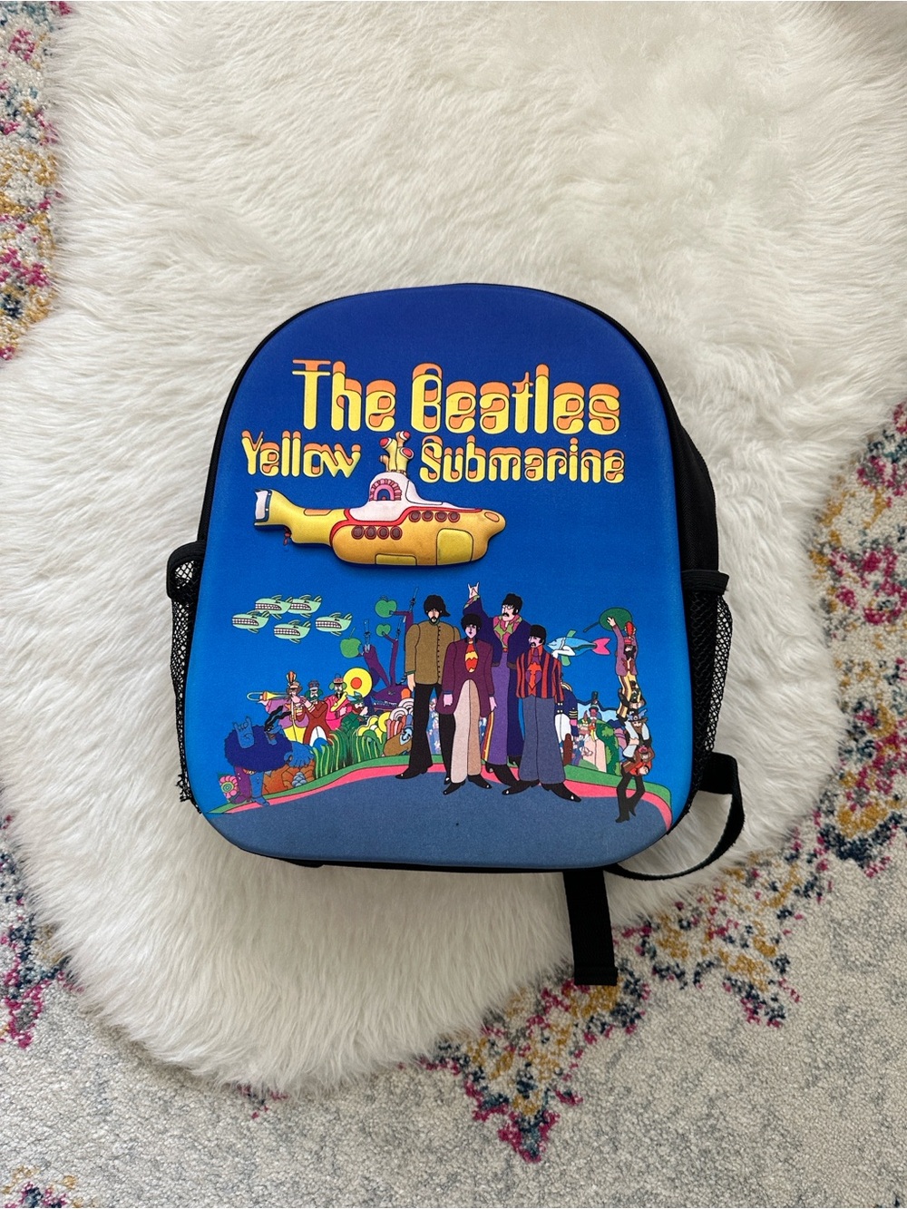 The Beatles Yellow Submarine Kids Backpack - Blue with Yellow Accent